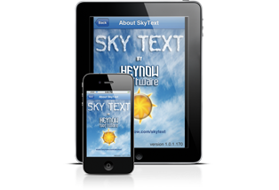 Sky Text Marquee App is supported on both iPhone and iPad